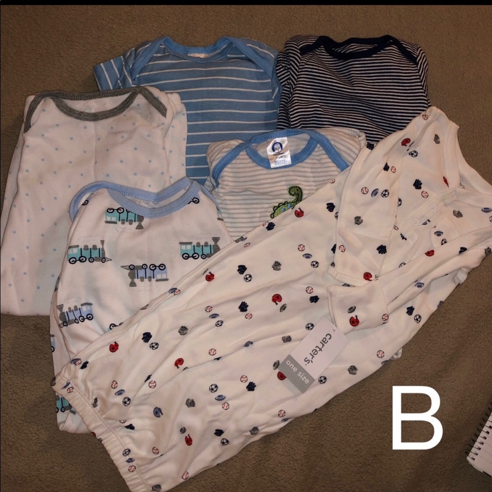 Baby boy open at the bottom pajamas